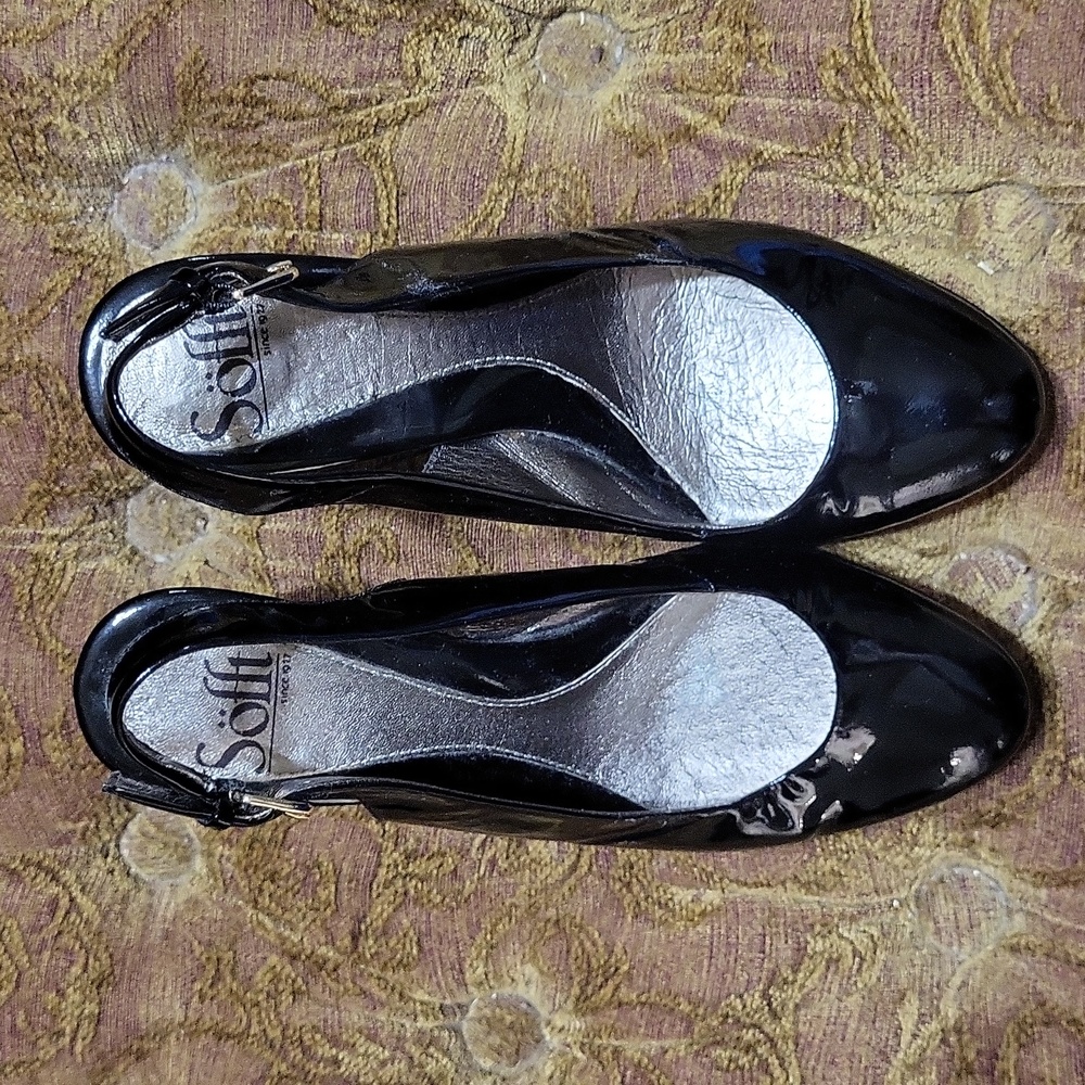Sofft women's shoes, 6M, shiny black